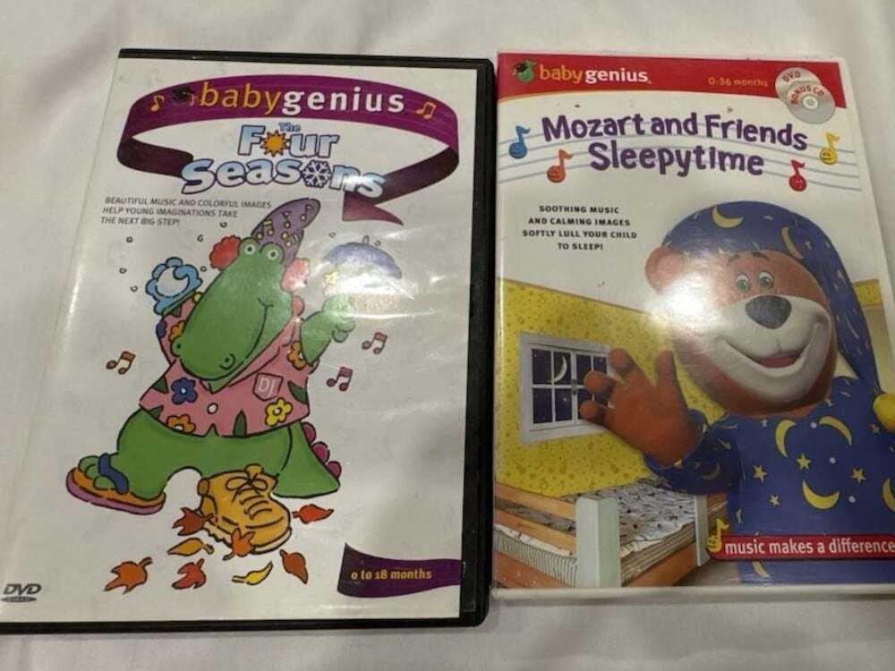 Baby Genius Lot of 2 DVDs: Mozart and Friends Sleepytime and The Four Seasons